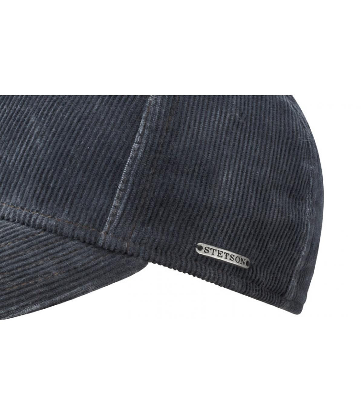 Casquette baseball velour bleu